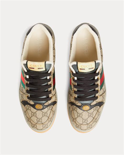 gucci vintage sneakers screener|gucci screener low top sneakers.